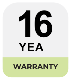 16-Year Warranty